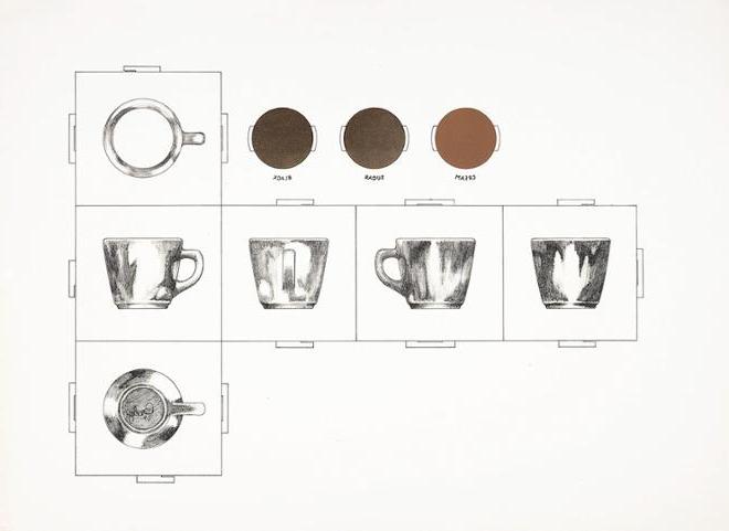 detailed look at print of a glass mug