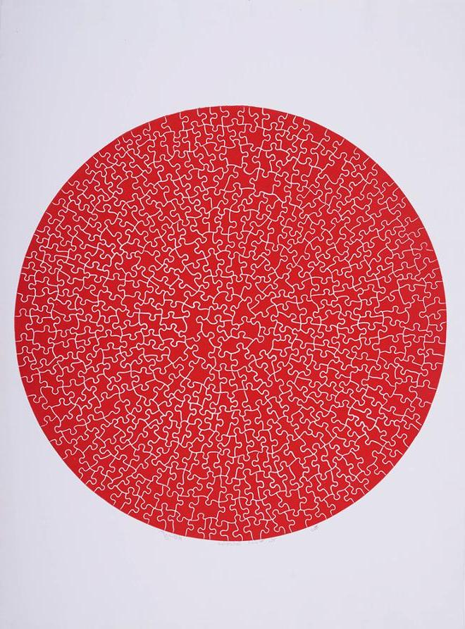detailed look at red crackled dot
